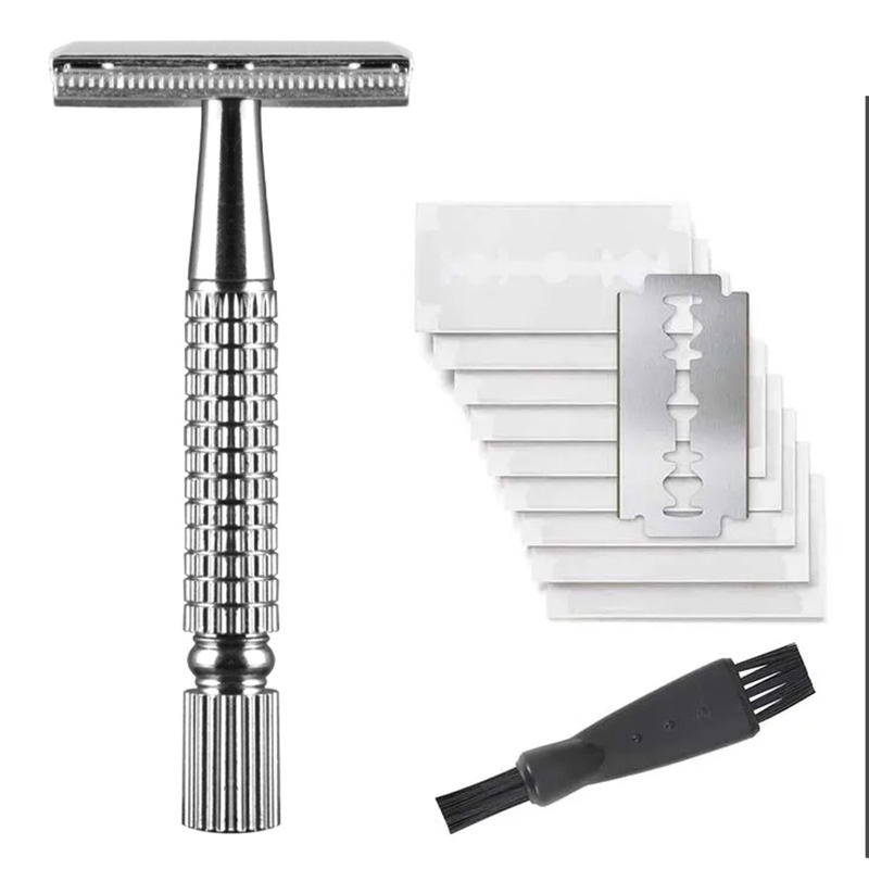 Mens Grooming Barber - Classic Double Edge Safety Razor for