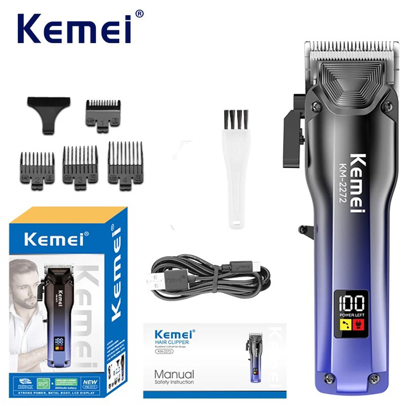 Mens Grooming Barber - Kemei Electric Hair Clipper Barber Professorial