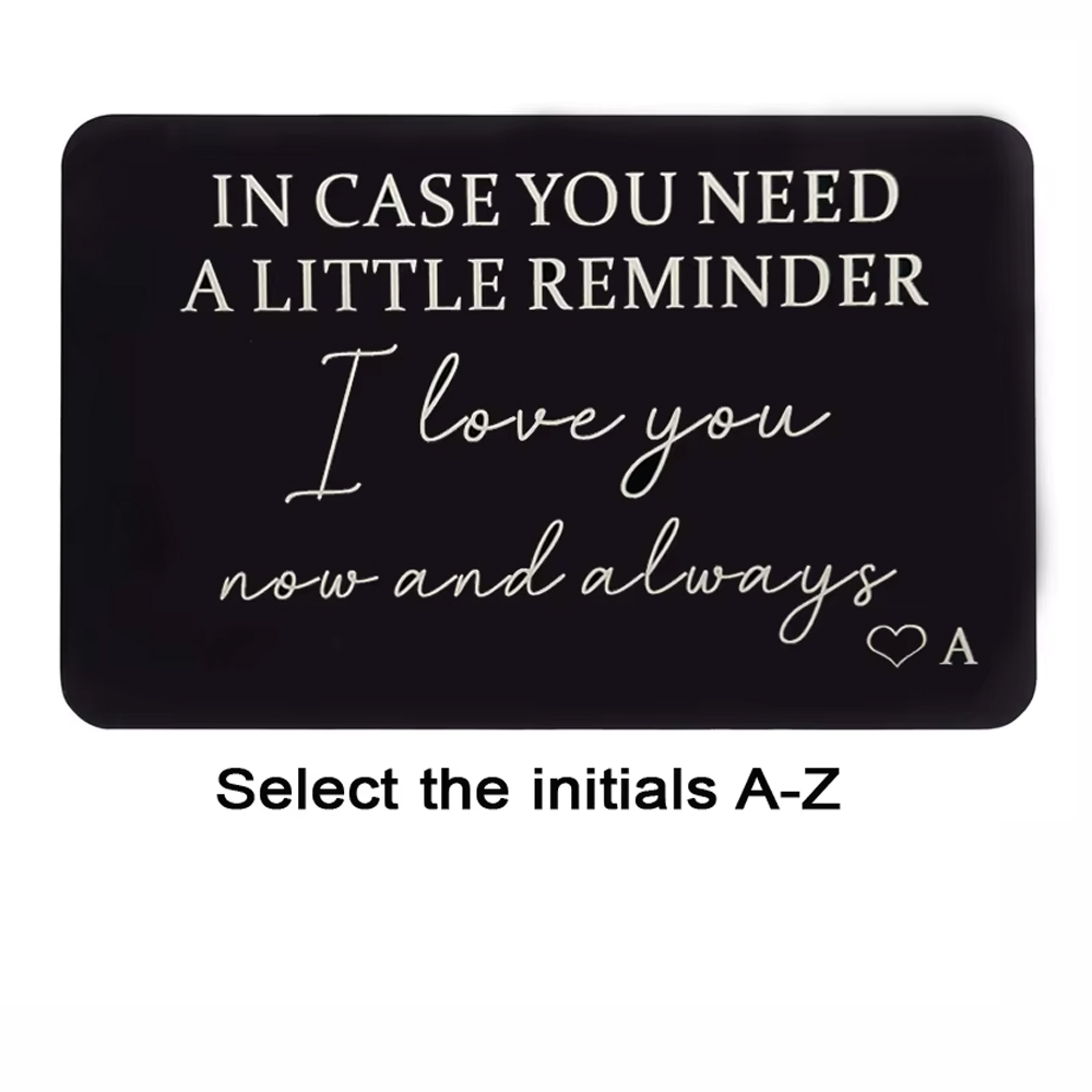 Men'S Grooming Gifts - A-Z Wallet Insert Card Small Gift