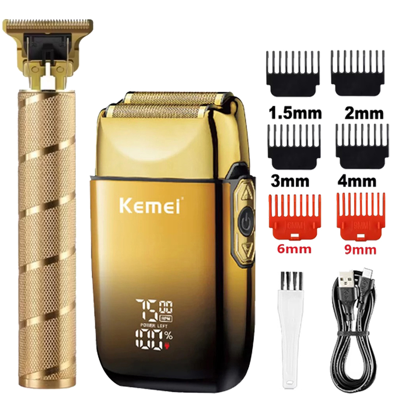 Mens Grooming Barber - Kemei KM-TX10 T9 Hair Trimmer Electric