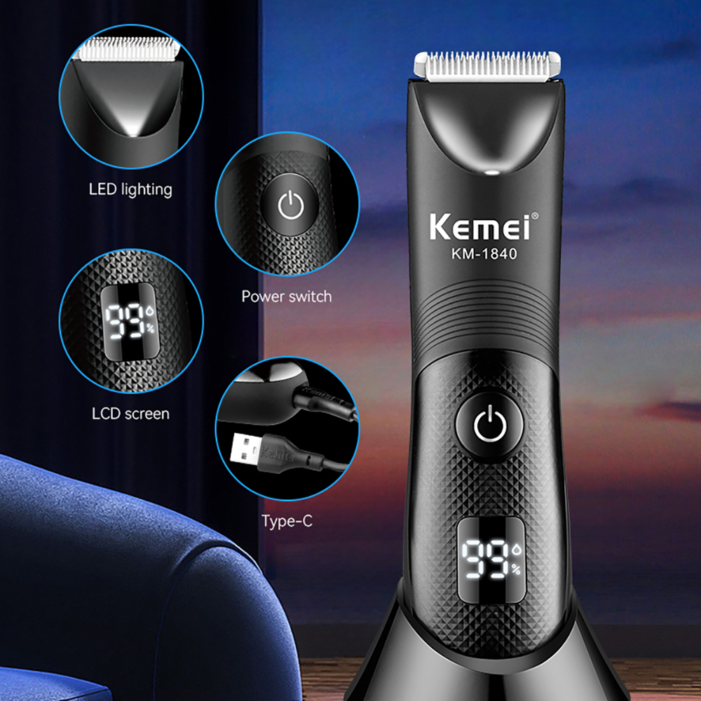 Kemei Electric Groin Ball Hair - Eyebrow Razor Trimmer ulasan dan harga