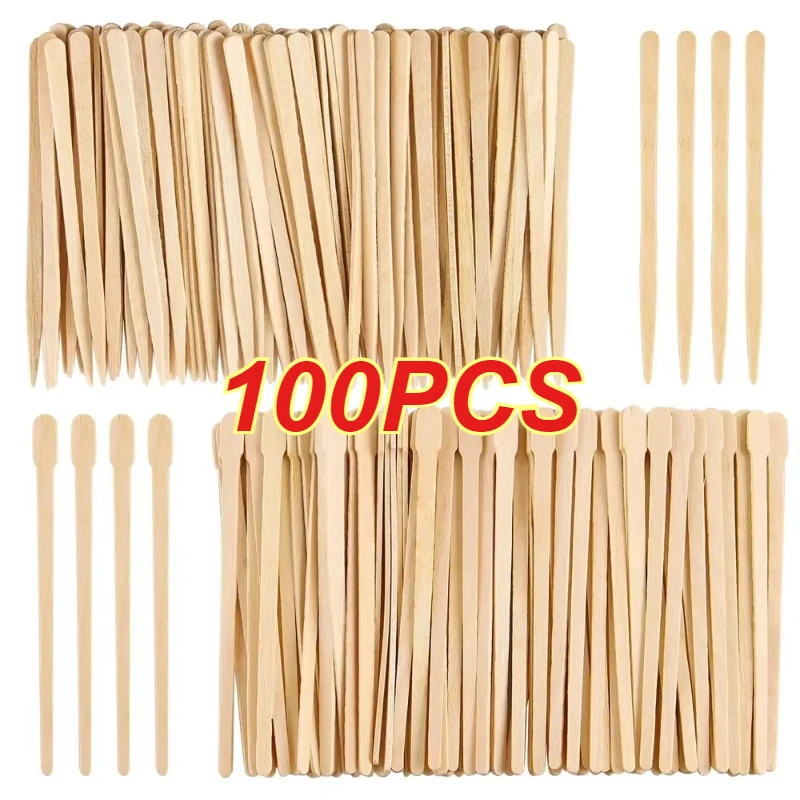 Wooden 100PCS Hair Removal Sti - Hair Wax Stick ulasan dan harga