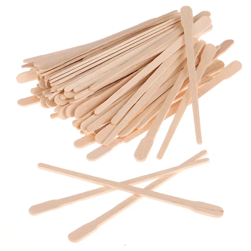 Wooden 100PCS Hair Removal Sti - Hair Wax Stick ulasan dan harga