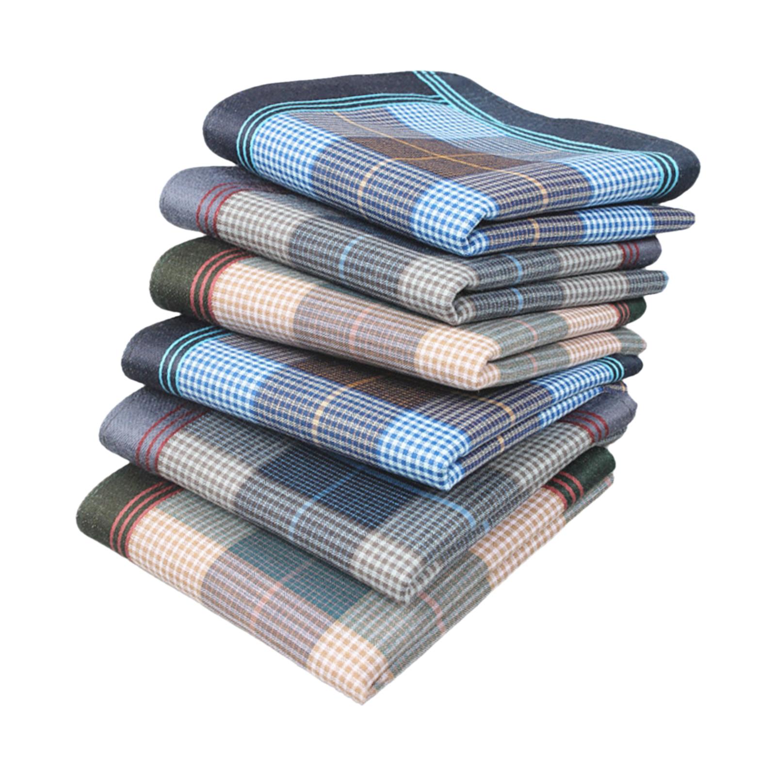 6Pcs Unisex Cotton Handkerchie - Men'S Grooming Gift Set ulasan dan harga