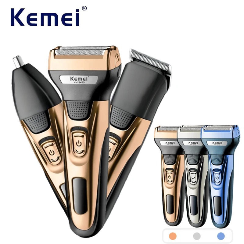 Kemei KM-1429 3 in 1 Electric  - Eyebrow Razor Trimmer ulasan dan harga