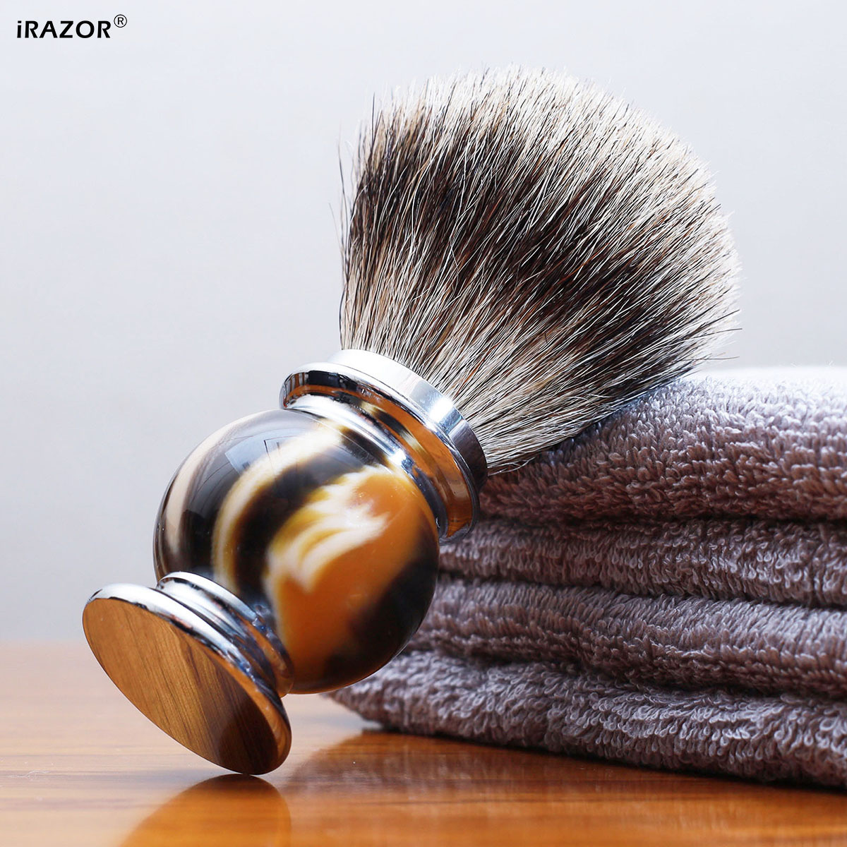iRAZOR Silvertip Shaving Brush - Mens Grooming Barber ulasan dan harga