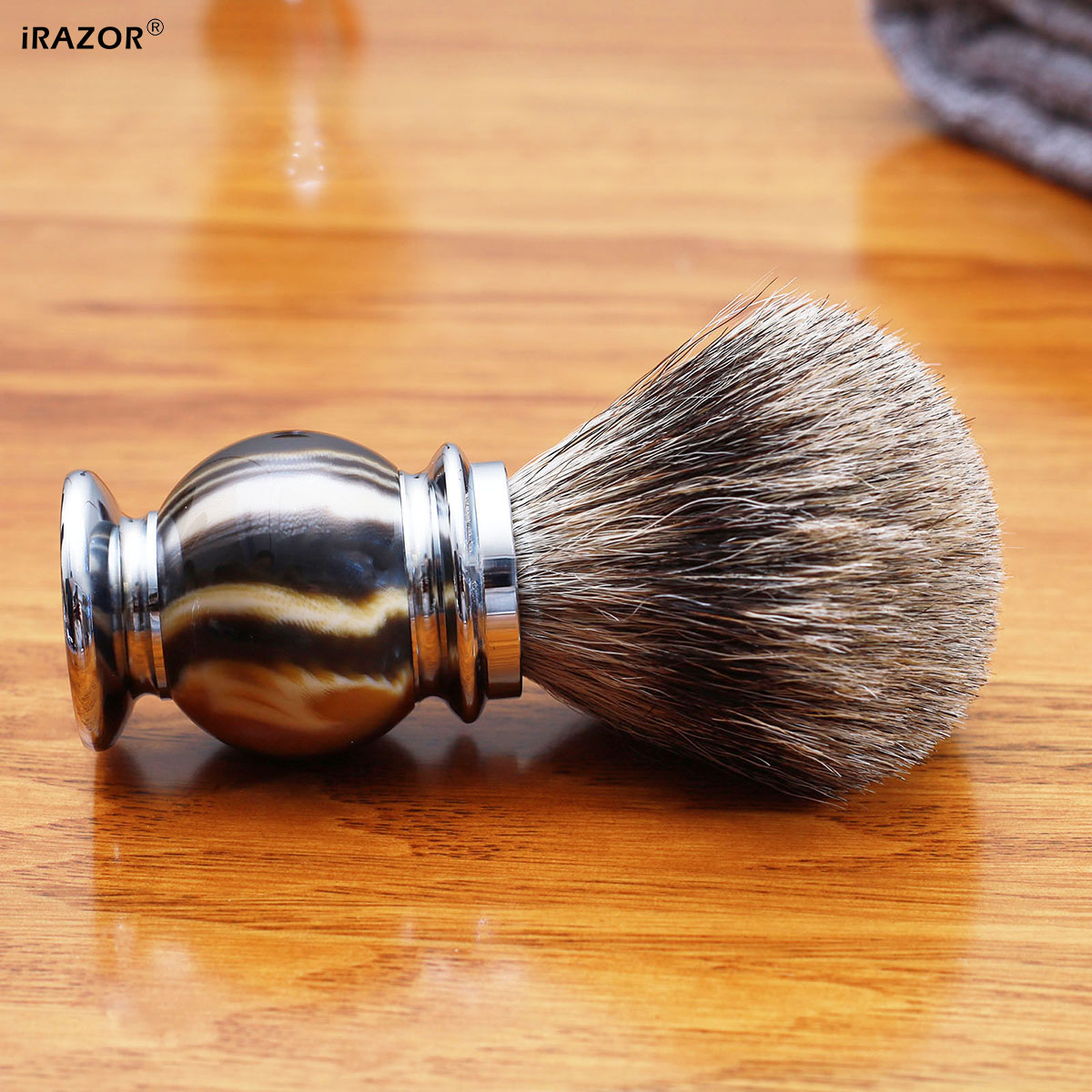 iRAZOR Silvertip Shaving Brush - Mens Grooming Barber ulasan dan harga