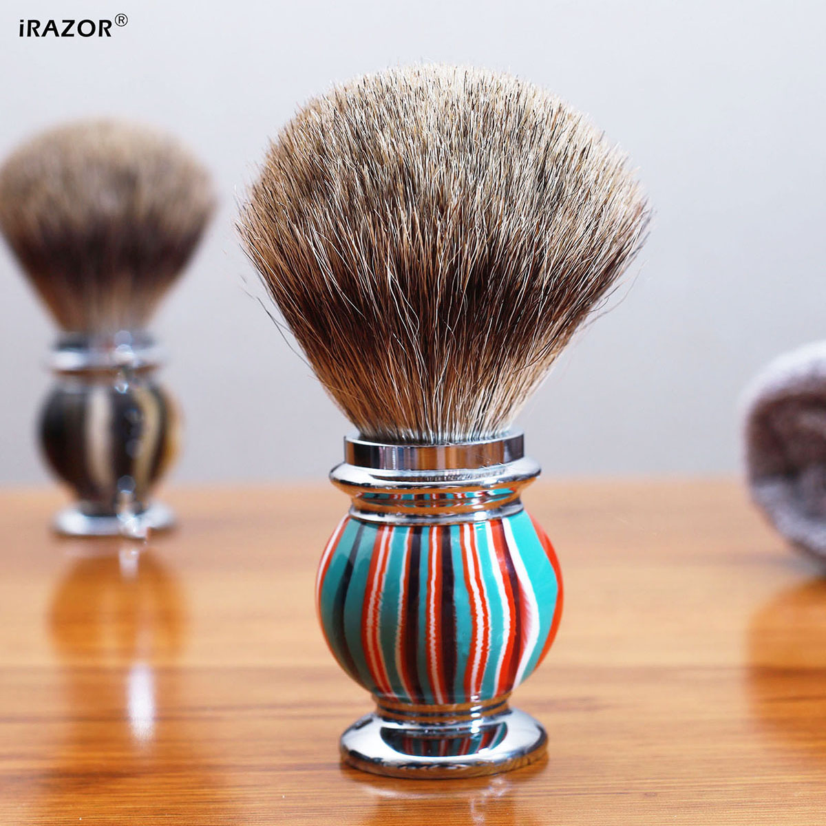 iRAZOR Silvertip Shaving Brush - Mens Grooming Barber ulasan dan harga