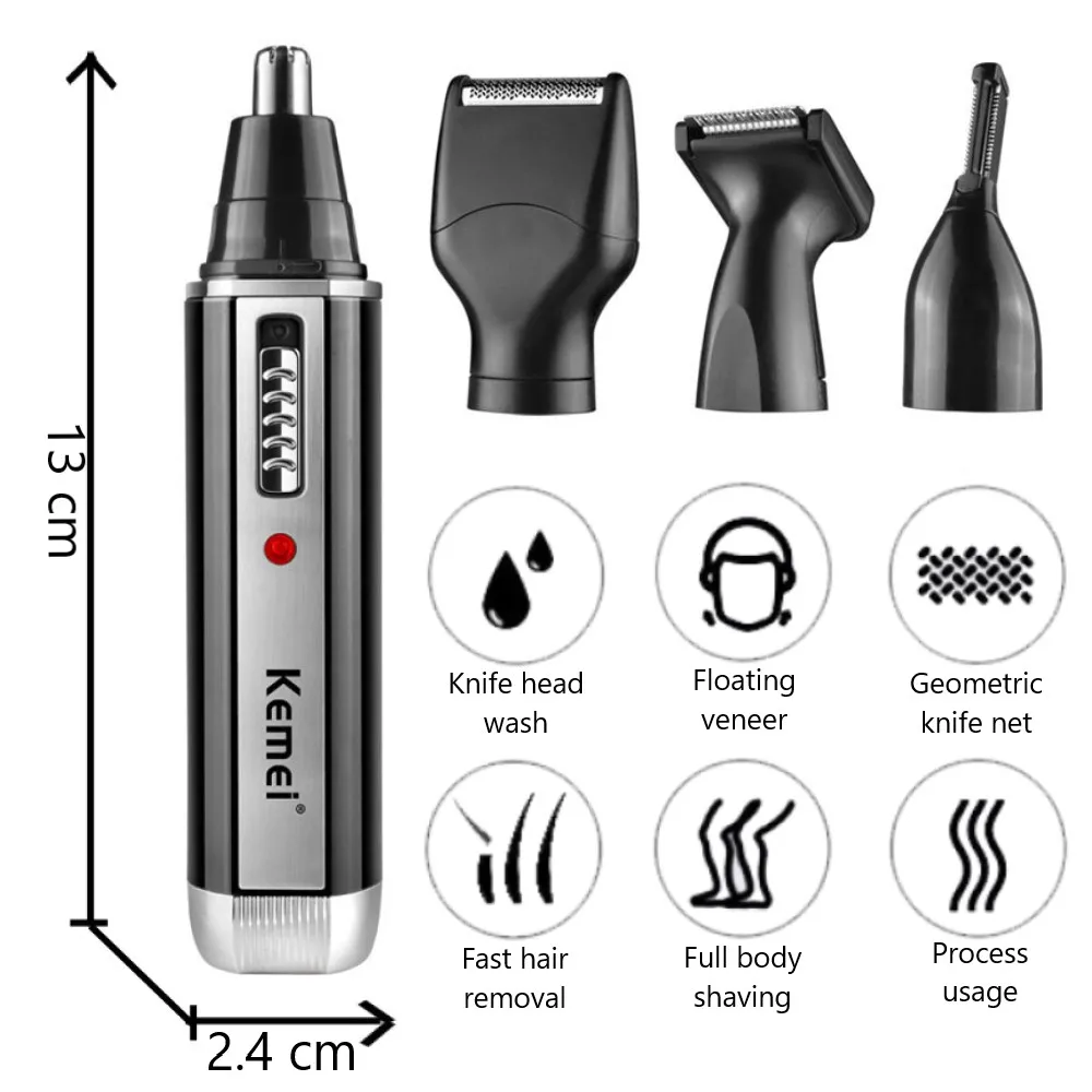 Kemei 4 in 1 trimmer for men E - Men Grooming Hygiene ulasan dan harga