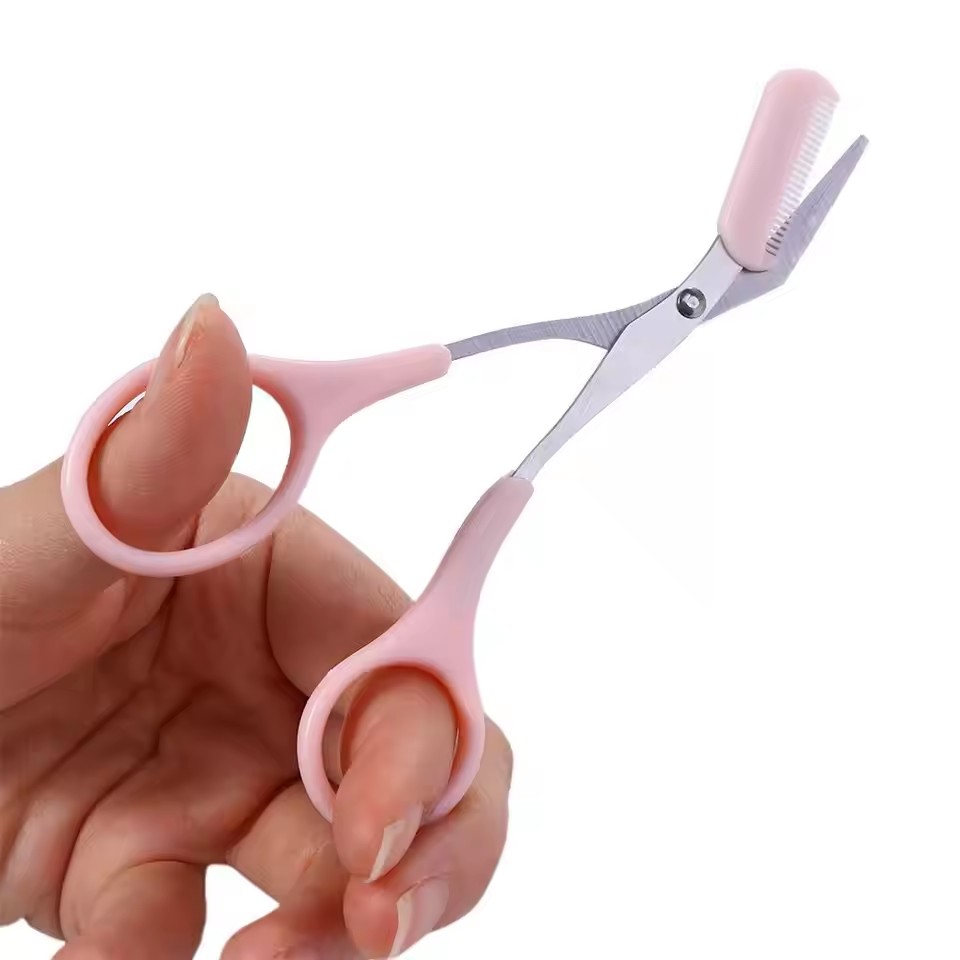 Safe Eyebrow Scissors with Com - Eyebrow Razor Trimmer ulasan dan harga