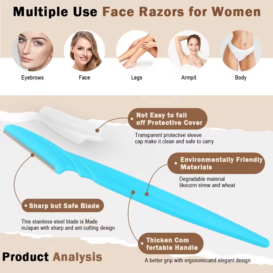 5/10/30/40pcsbrow Razor and Fa - Eyebrow Razor Trimmer ulasan dan harga