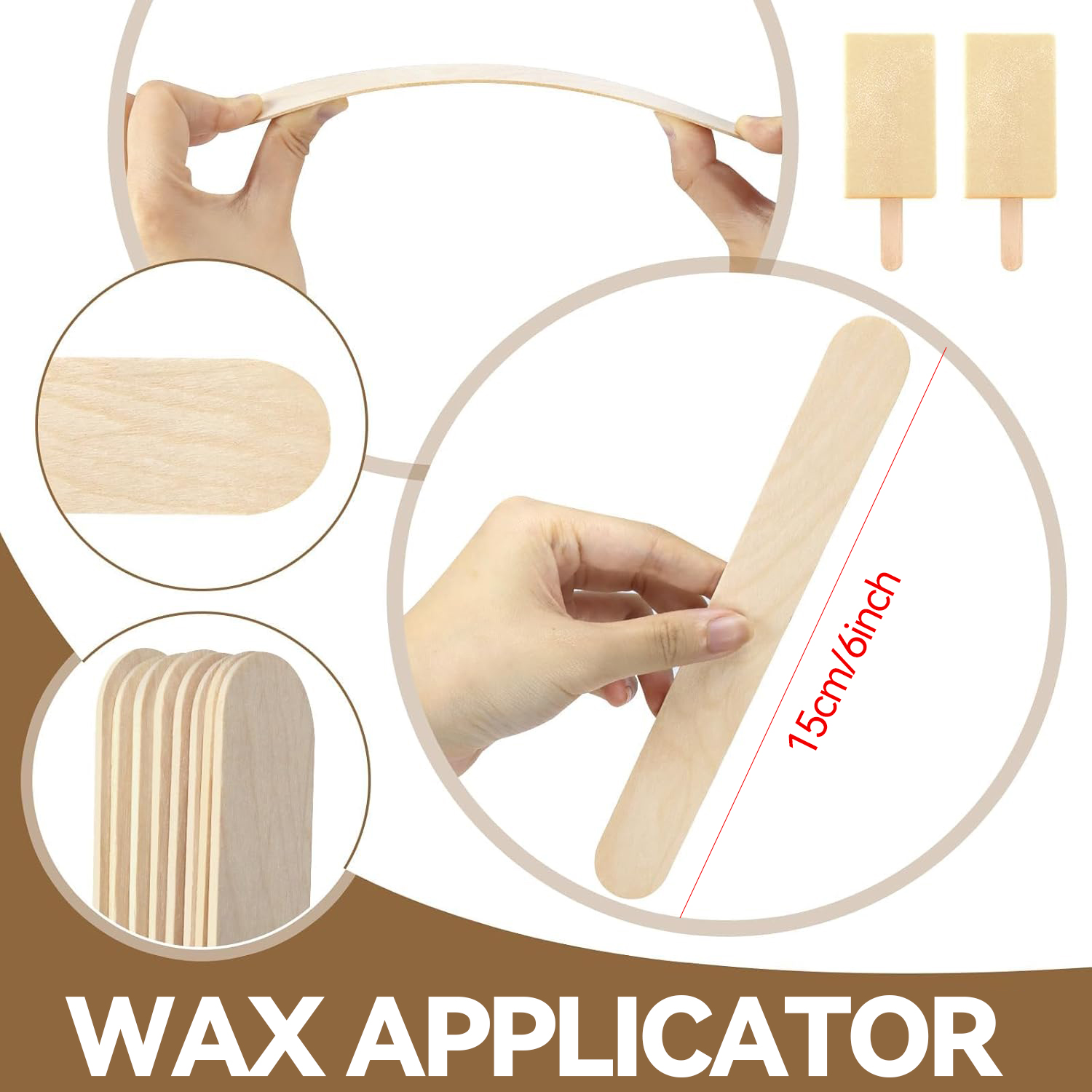 10Pcs Disposable Natural Woode - Hair Wax Stick ulasan dan harga