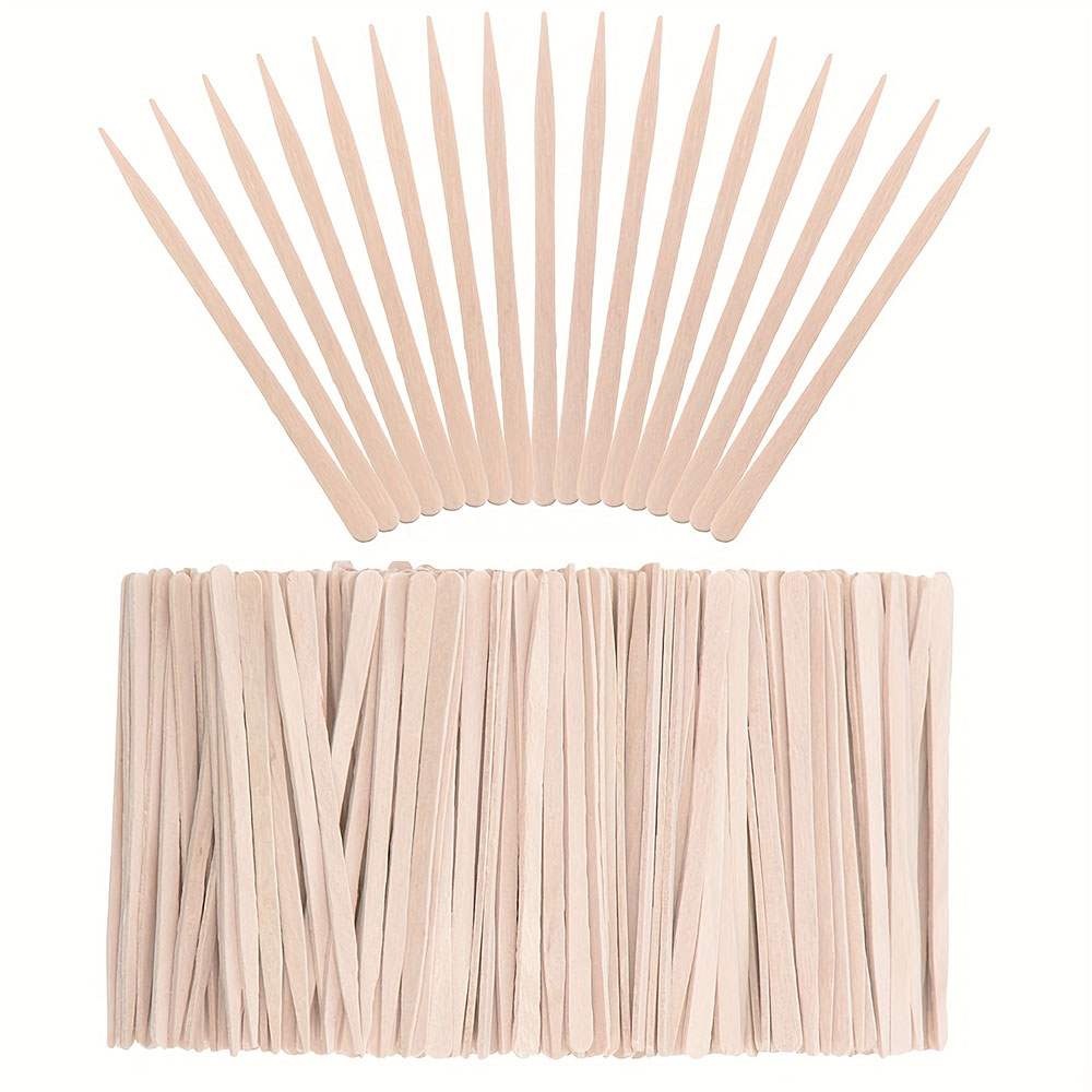 300/500pcs Wooden Wax Sticks M - Hair Wax Stick ulasan dan harga