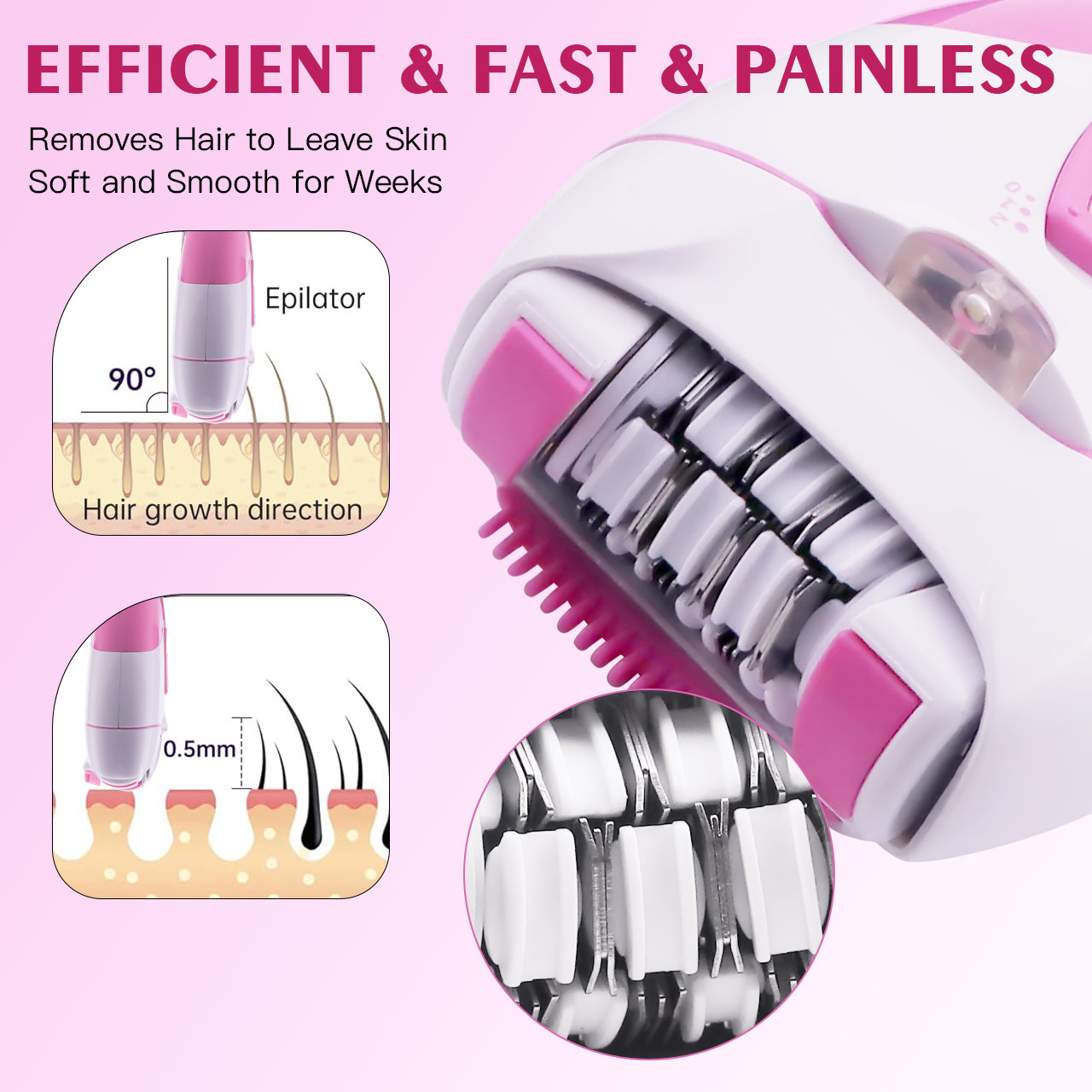 Hatteker Electric Plucker Clam - Eyebrow Razor Trimmer ulasan dan harga