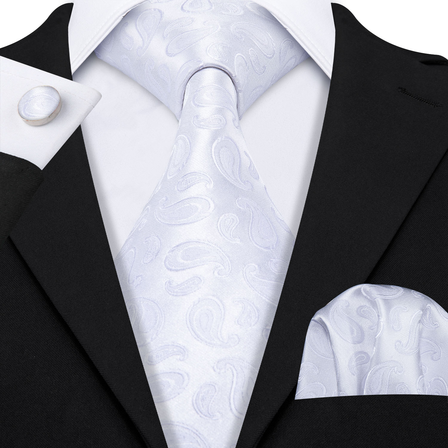 Fashion White Mens Wedding Tie - Men'S Grooming Gift Set ulasan dan harga