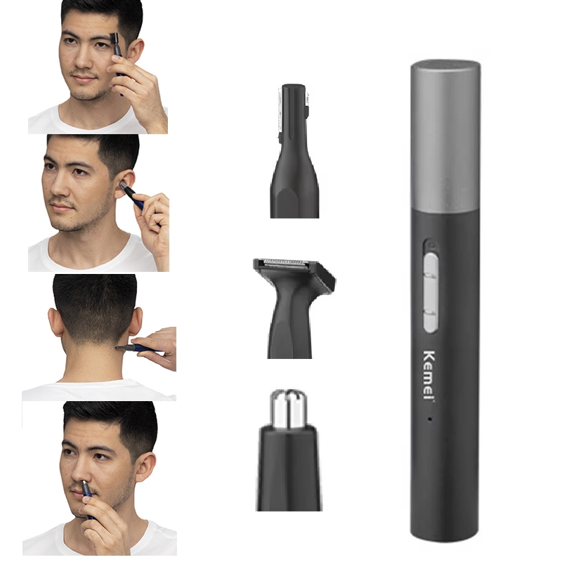 Kemei Pro Rechargeable Nose Ha - Eyebrow Razor Trimmer ulasan dan harga