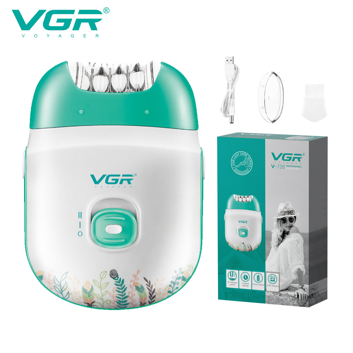 VGR 726 New Epilator Women Sha - Eyebrow Razor Trimmer ulasan dan harga