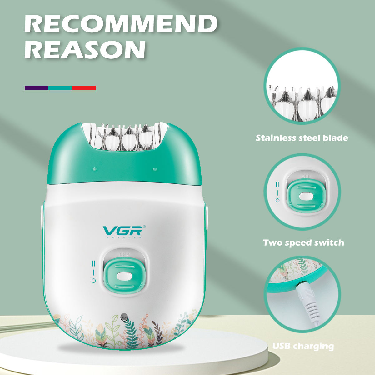 VGR 726 New Epilator Women Sha - Eyebrow Razor Trimmer ulasan dan harga