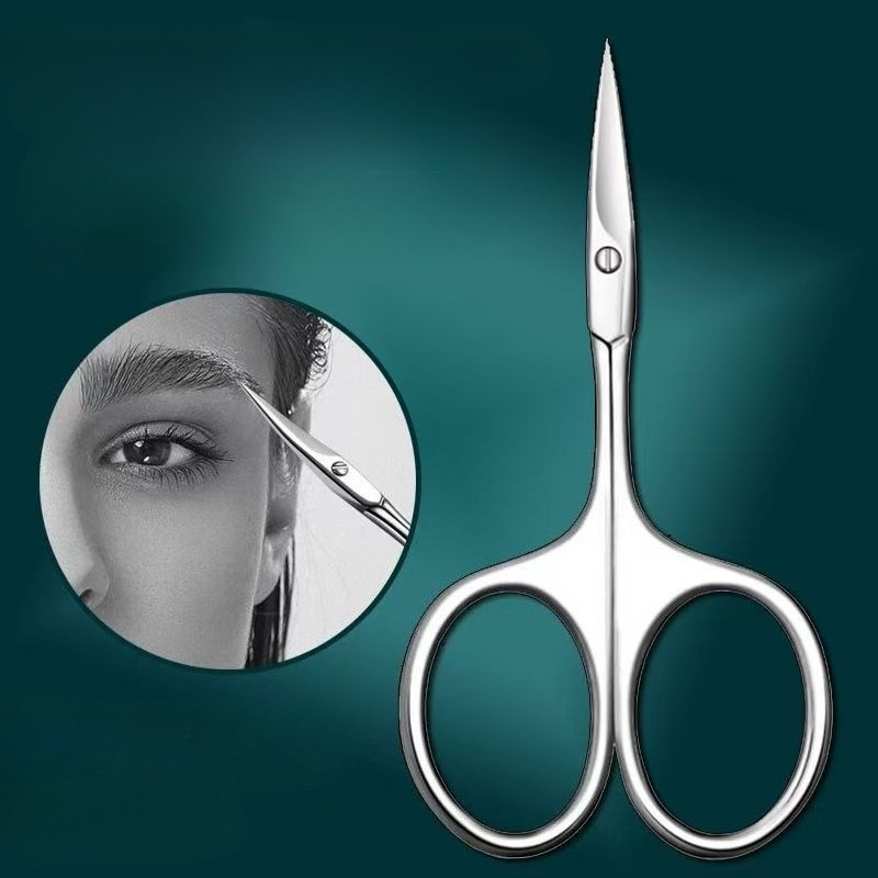 Curved Blade Eyebrow Scissors  - Eyebrow Razor Trimmer ulasan dan harga