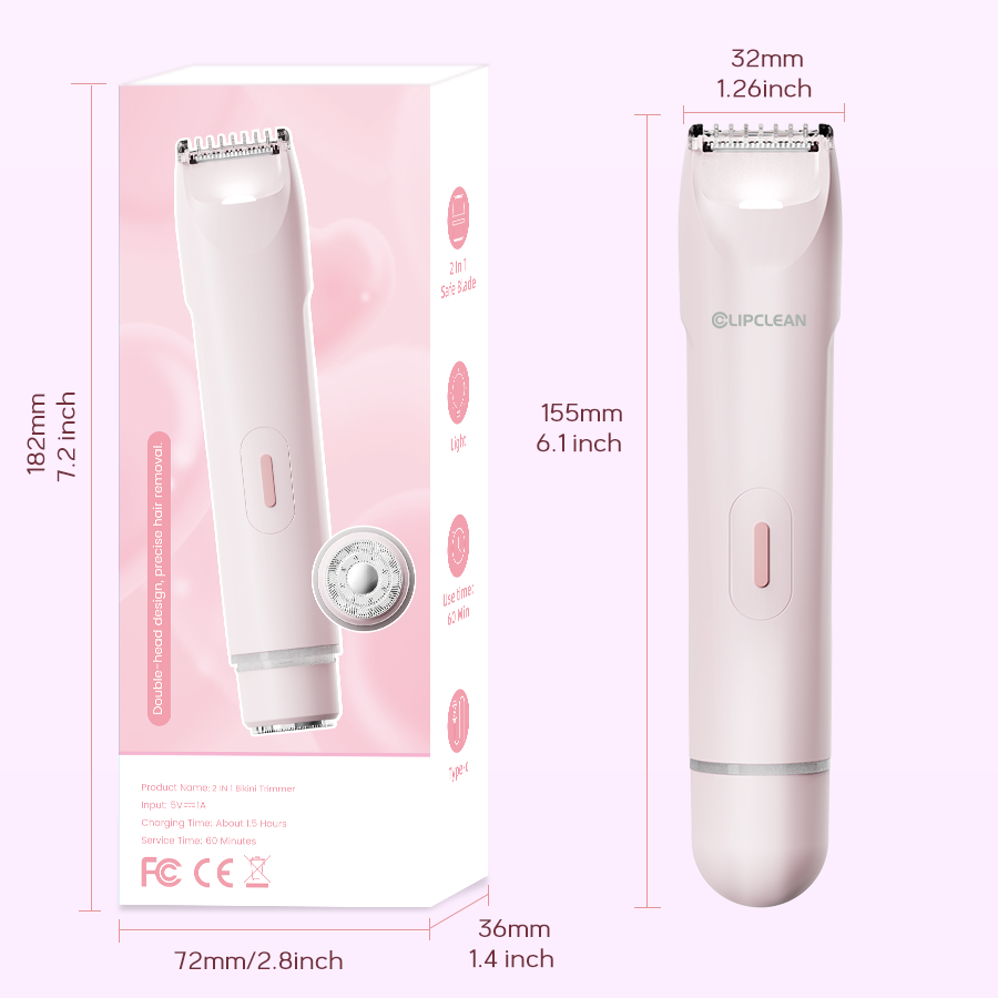 Double-headed women's bikini t - Eyebrow Razor Trimmer ulasan dan harga