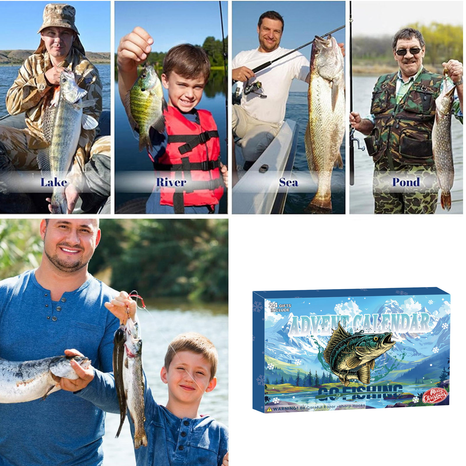 Advent Calendar Christmas Fish - Mens Grooming Advent Calendar ulasan dan harga